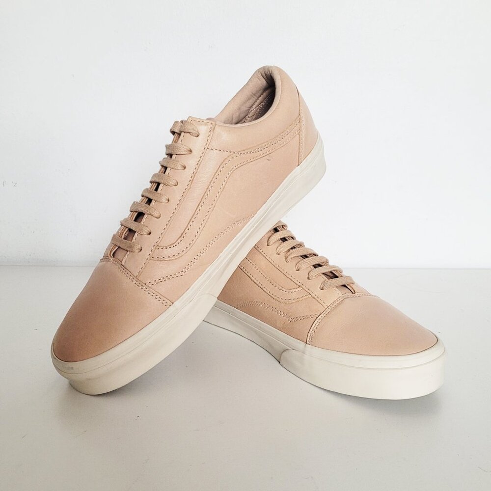 Vans Old Skool Veggie Tan Leather Sneakers - Size 8.5
